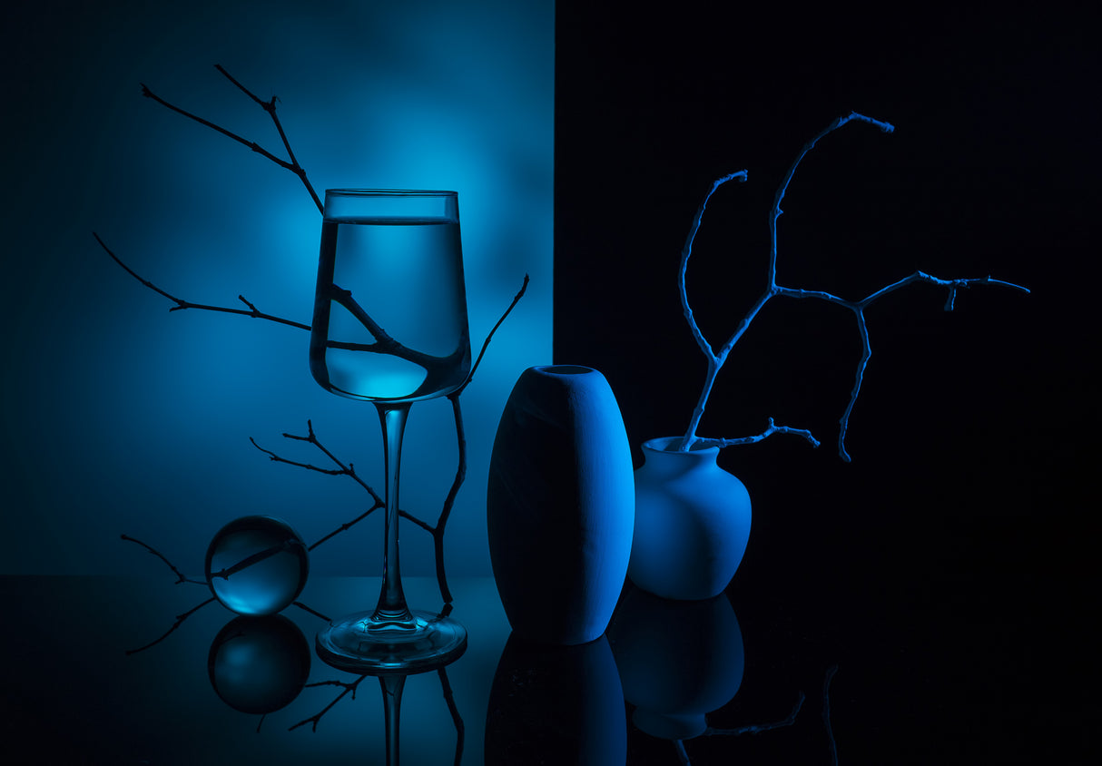 "A study in blue tones" Poster och Canvastavla