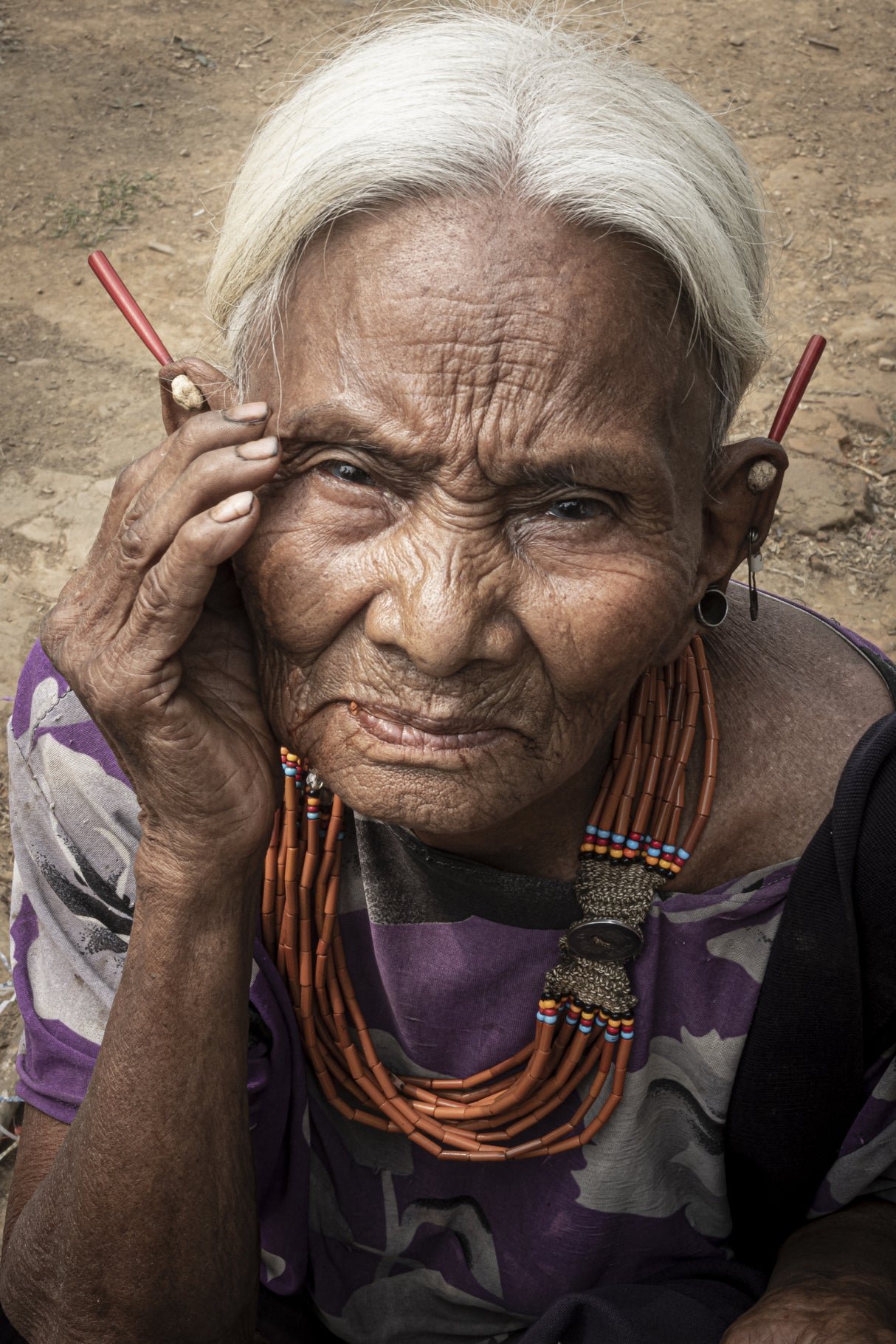 In a village in Mon District, Nagaland Poster och Canvastavla