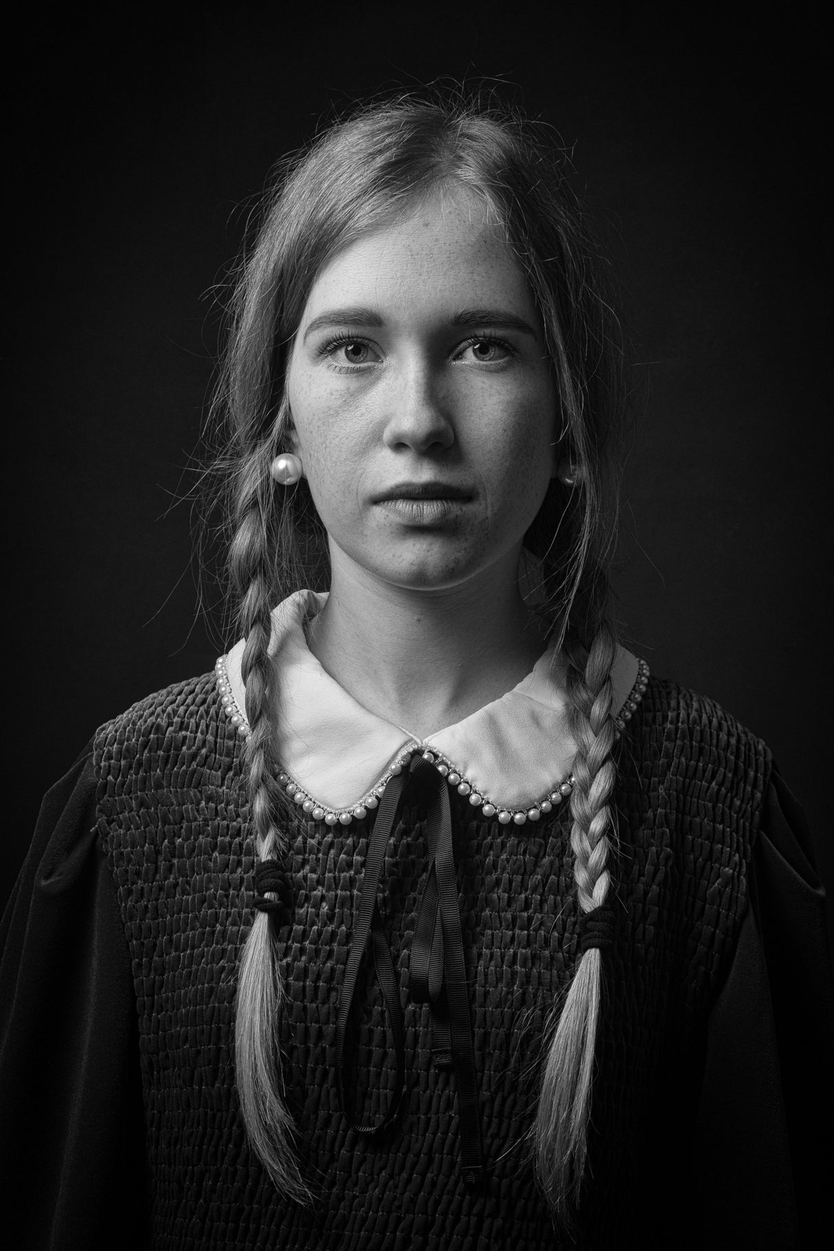 the girl with the pigtails Poster och Canvastavla
