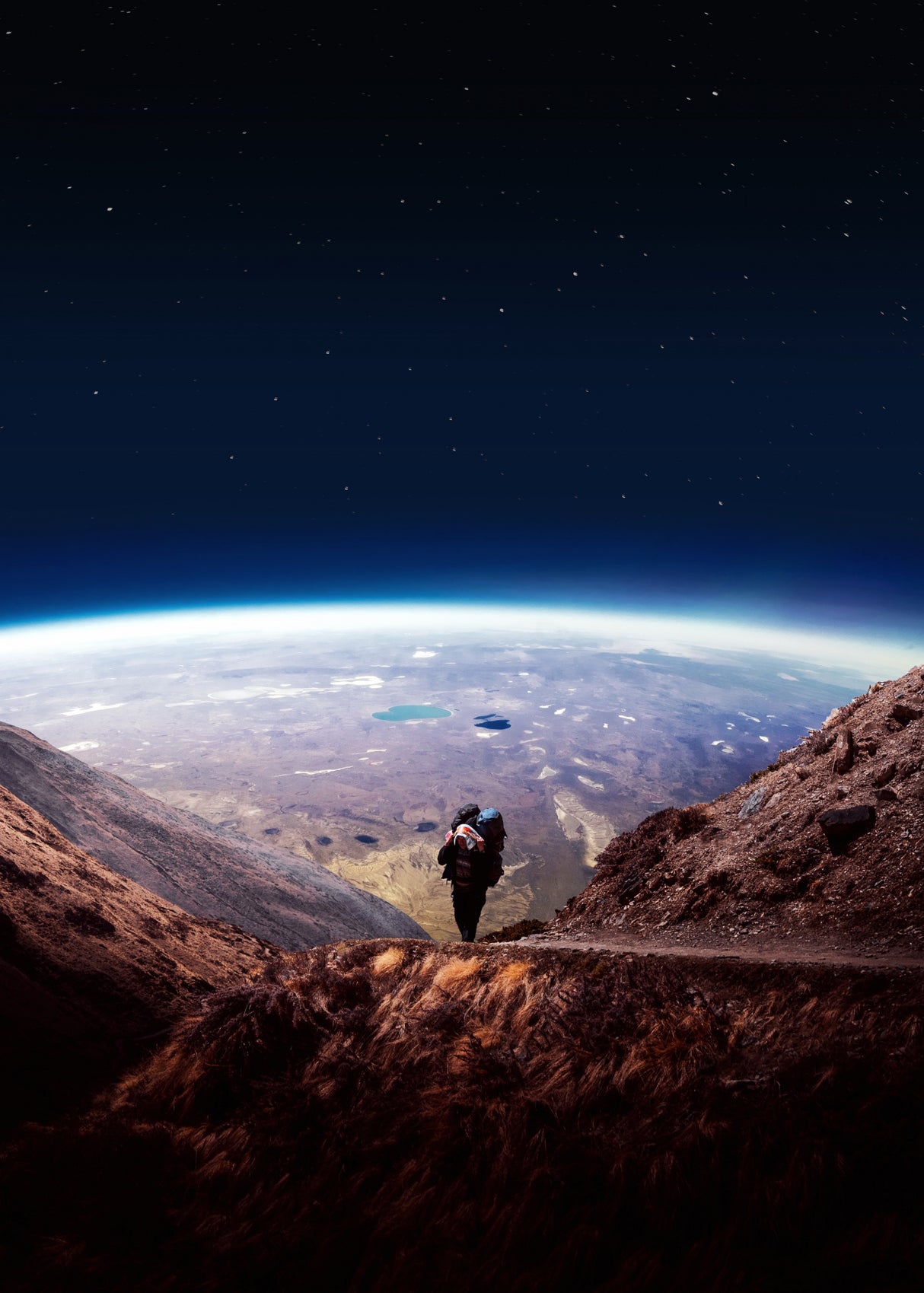 Mars Hiking Poster och Canvastavla
