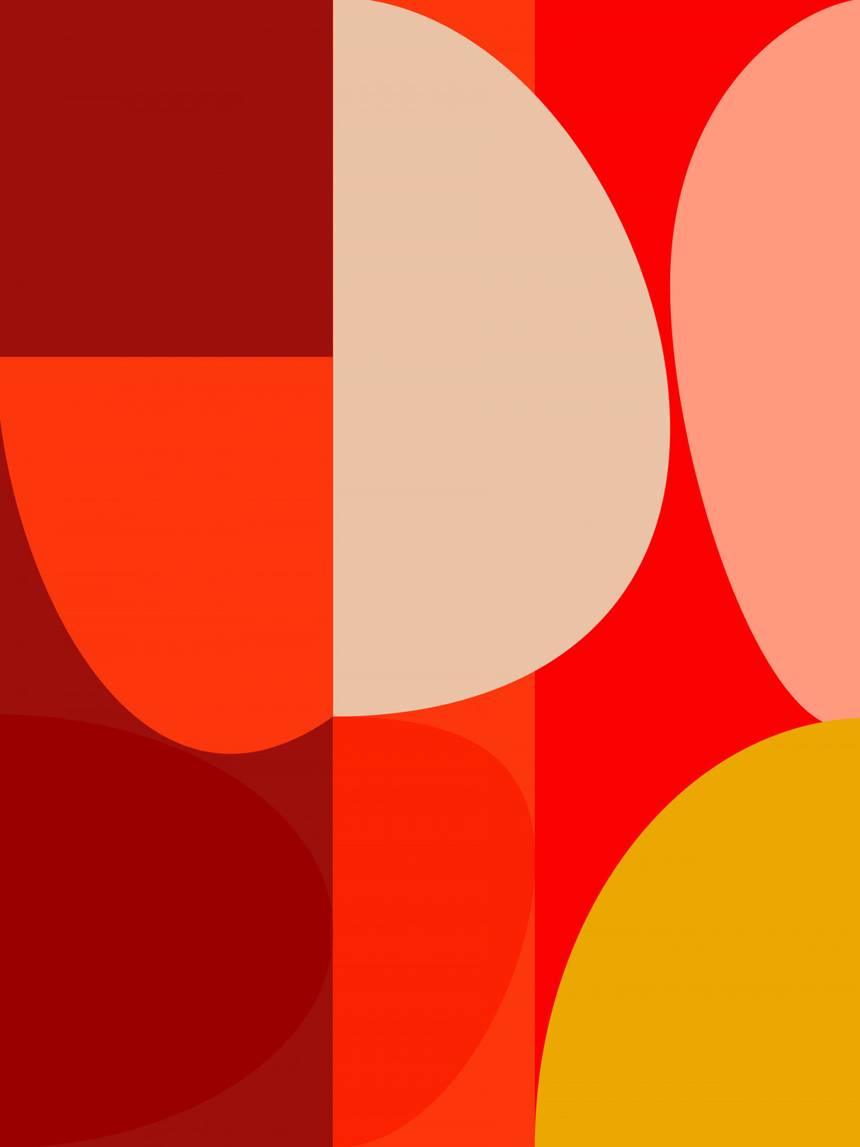Mid Century Pastel 10 Poster och Canvastavla