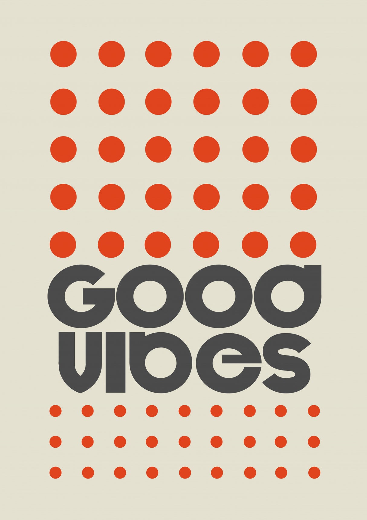 Good Vibes Orange Poster och Canvastavla