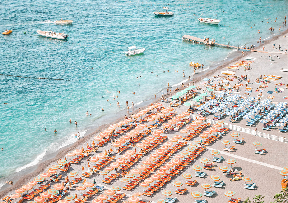 Positano Beach Poster och Canvastavla