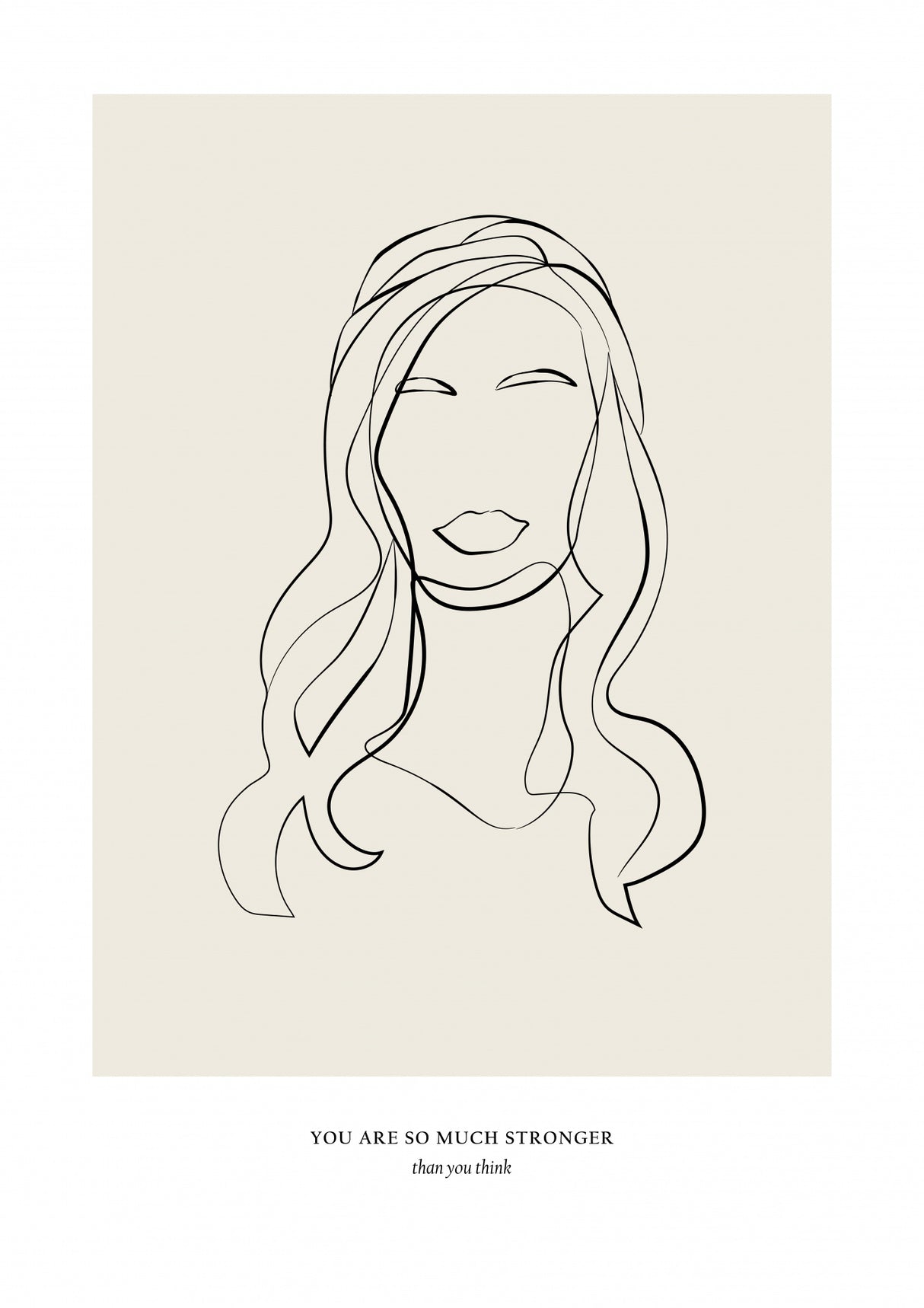 Modern Line Art Poster och Canvastavla