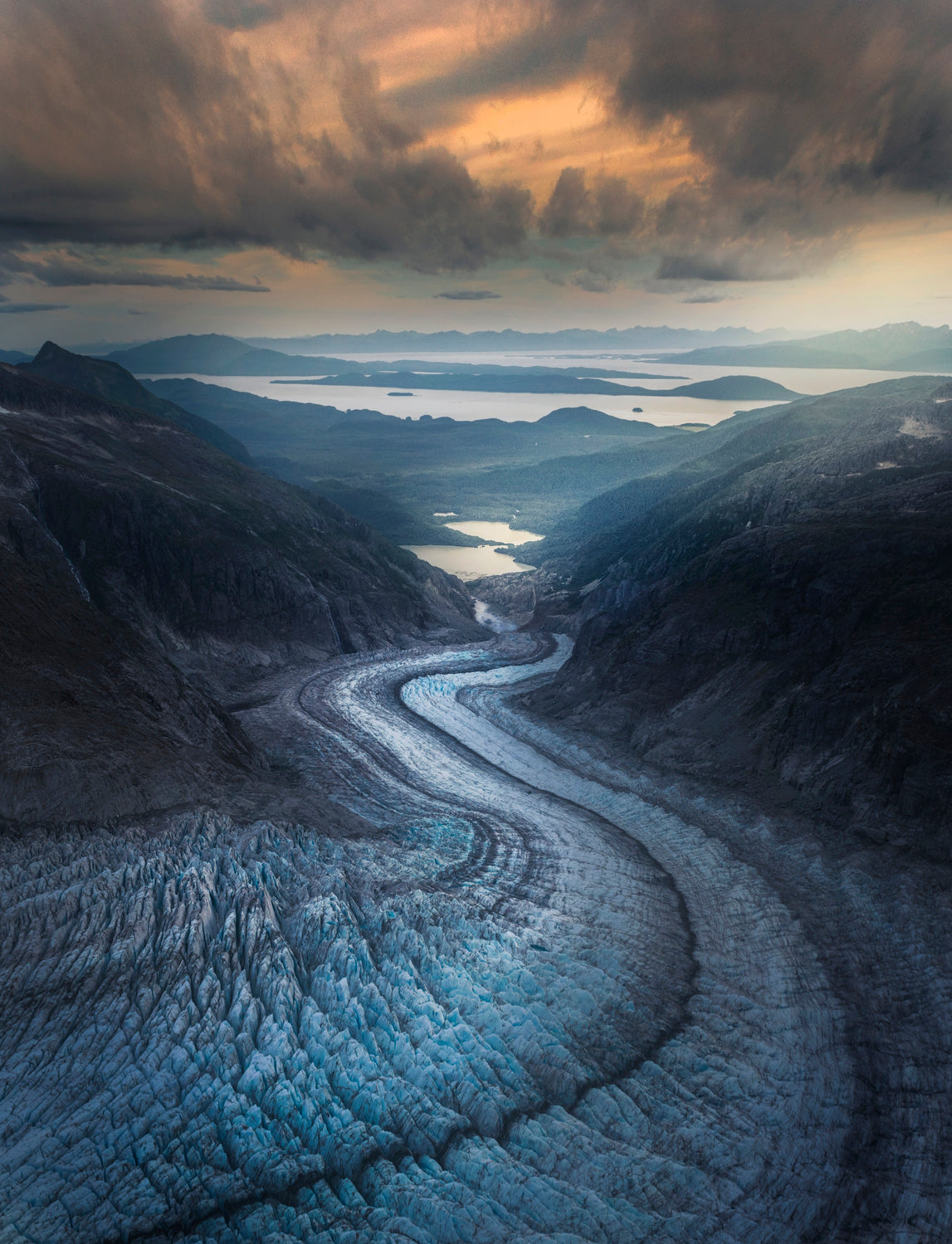Snake Glacier Poster och Canvastavla