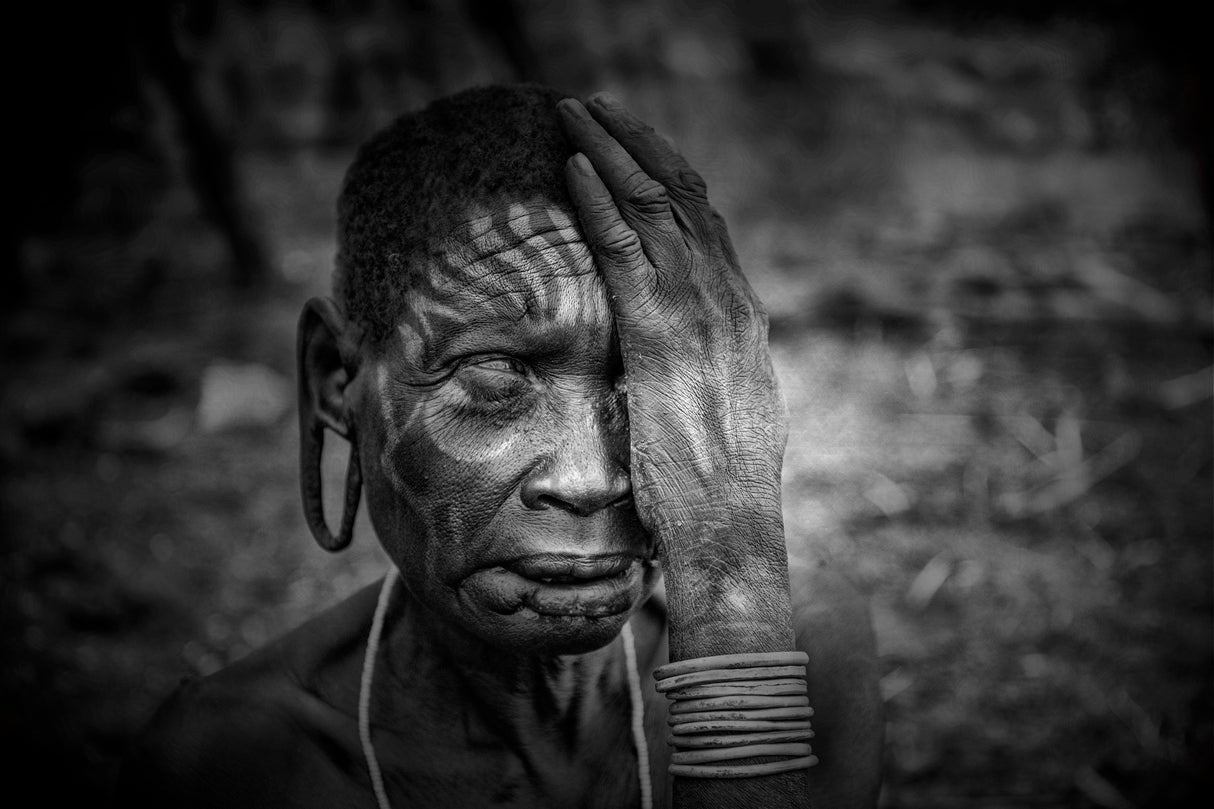 Woman from Mursi tribe Poster och Canvastavla