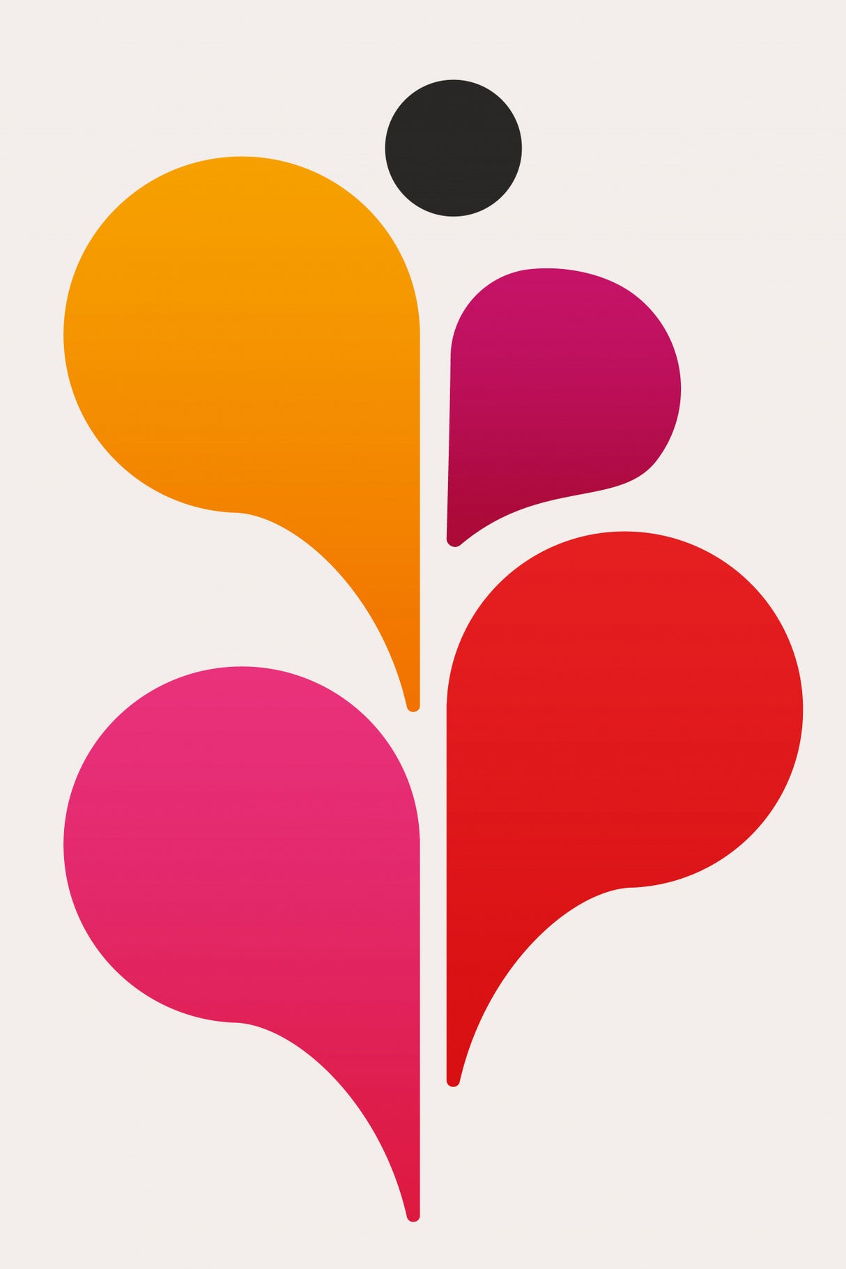 Abstract Dancer Poster och Canvastavla