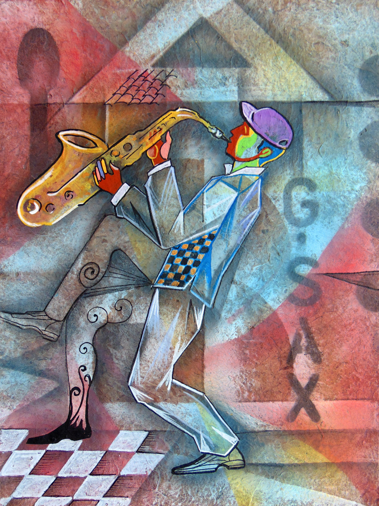 Happy Jazz Poster och Canvastavla