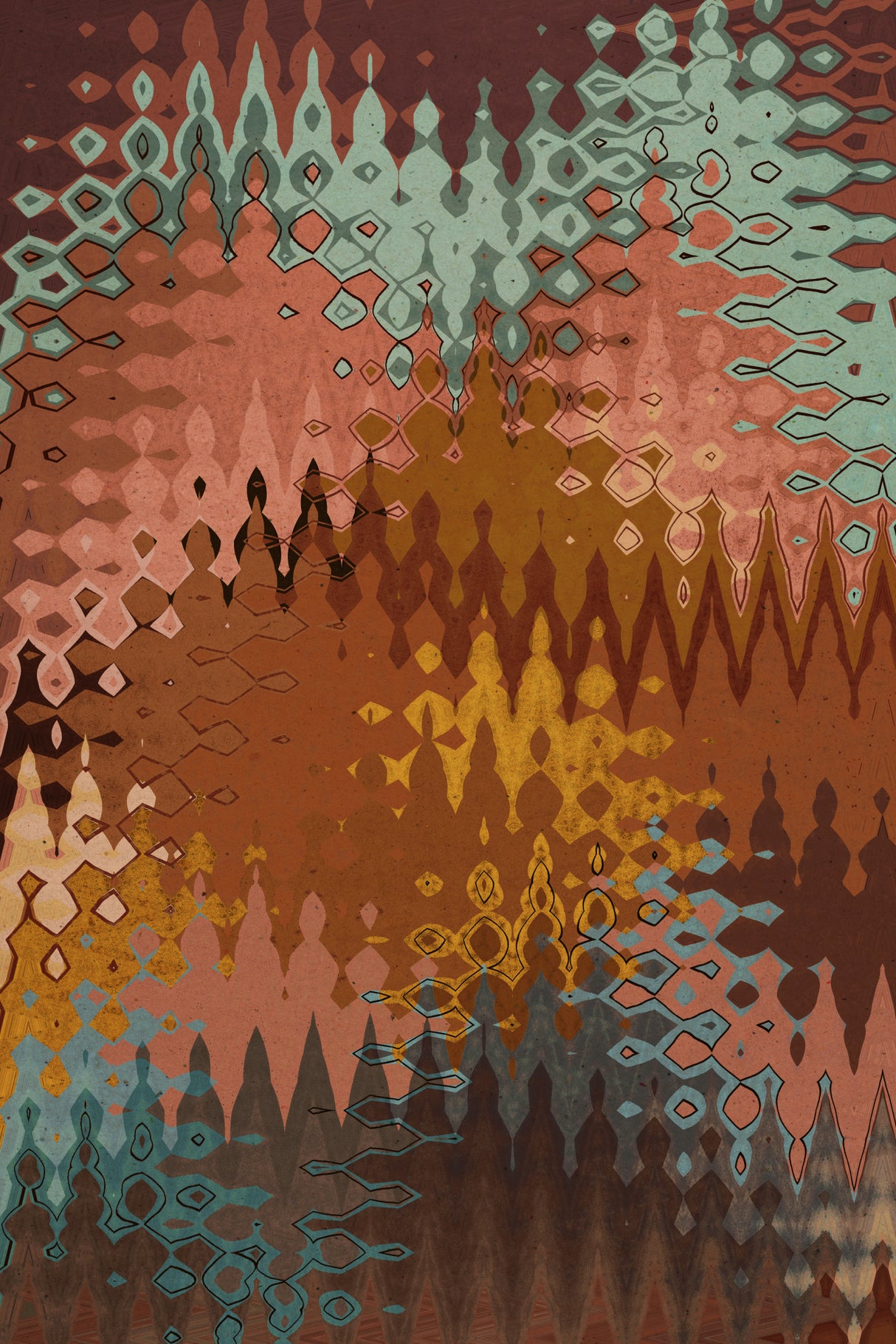 Maroccan Pattern Poster och Canvastavla