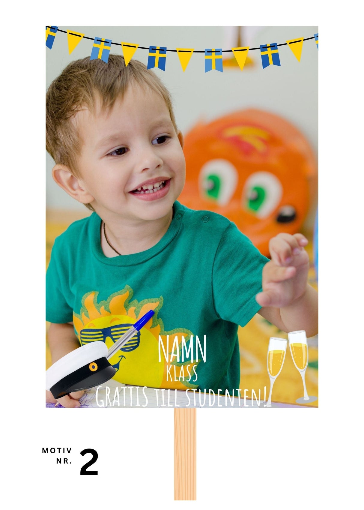 Studentskylt och studentplakat i Linköping