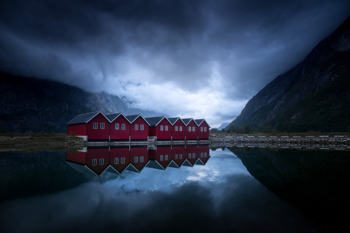 Night reflection Poster och Canvastavla