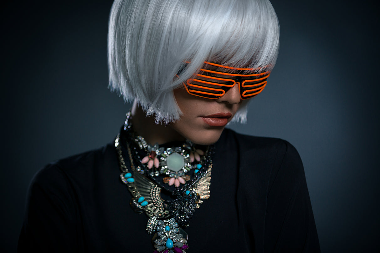 Cyber Girl Poster och Canvastavla