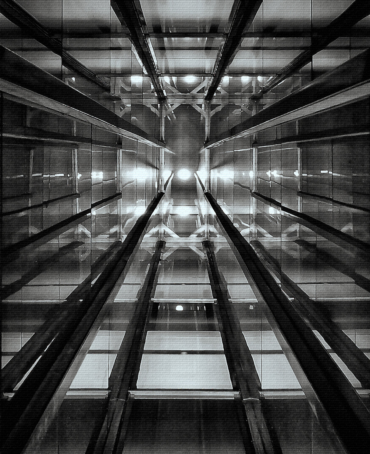 elevator shaft Casa Confetti Poster och Canvastavla