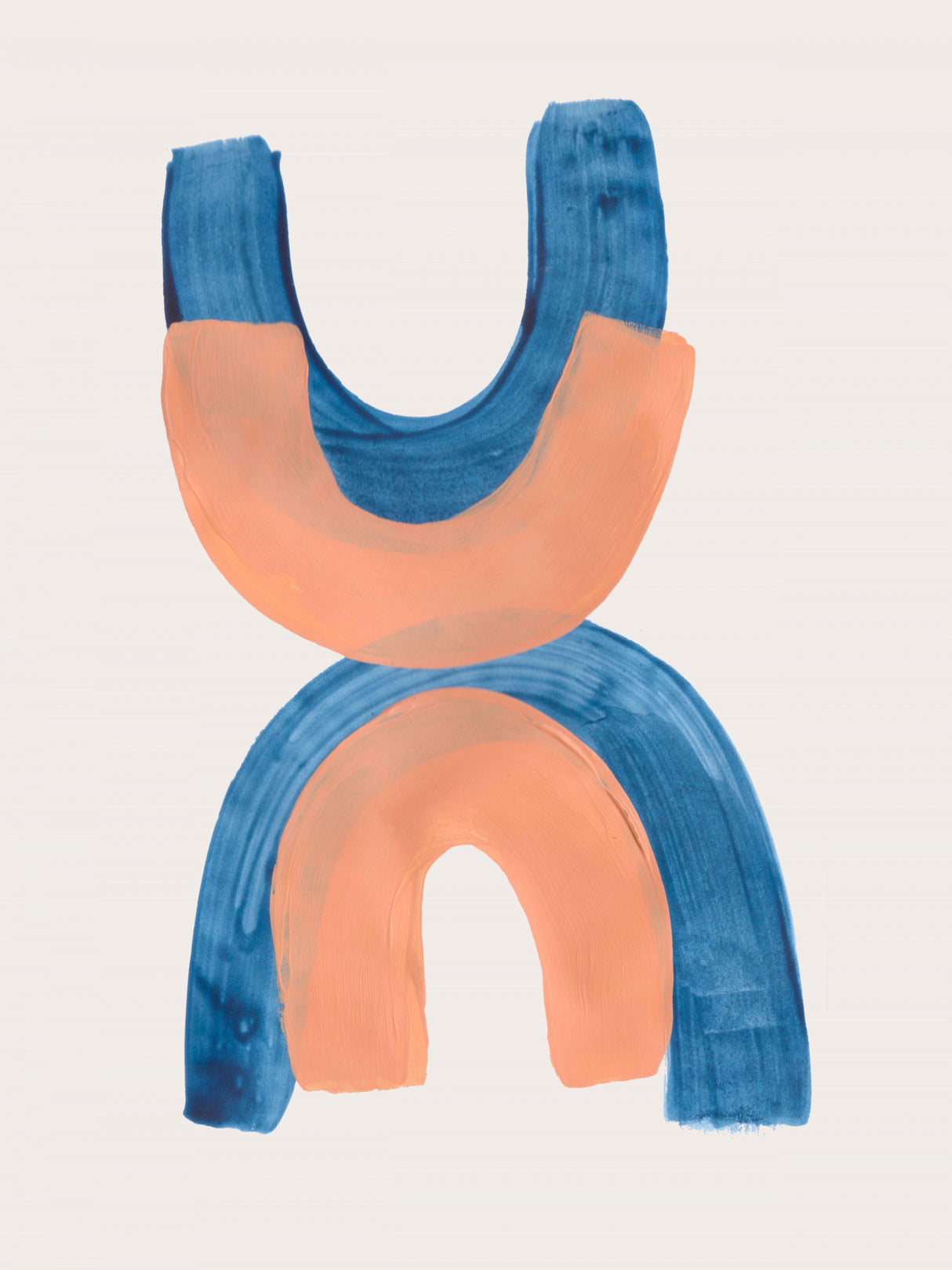 Tan Teal Helix Poster och Canvastavla