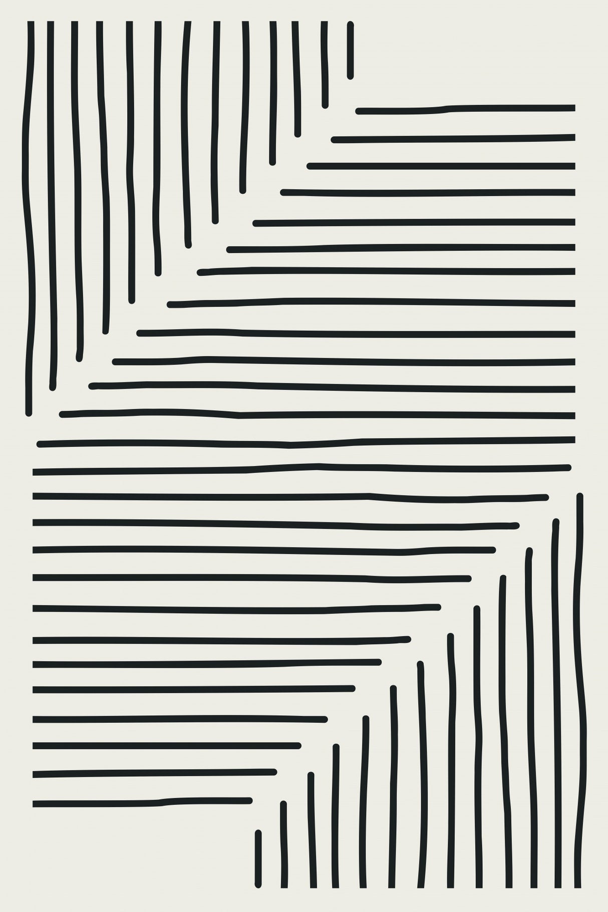 Minimal Line Design #5 Poster och Canvastavla