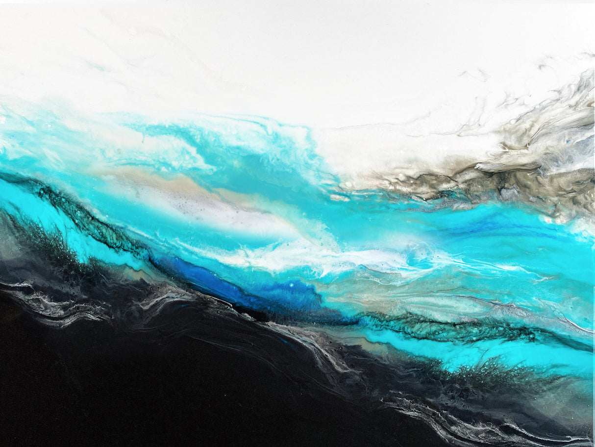 Wave Crashing Poster och Canvastavla