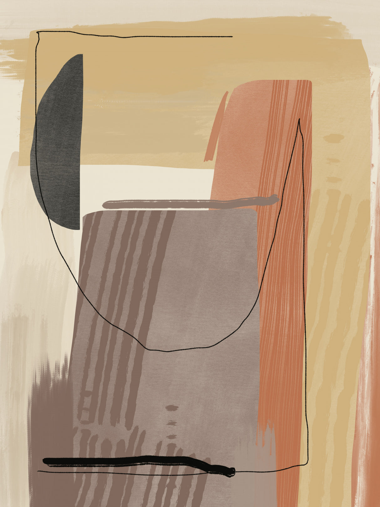 Color Composition Study Poster och Canvastavla