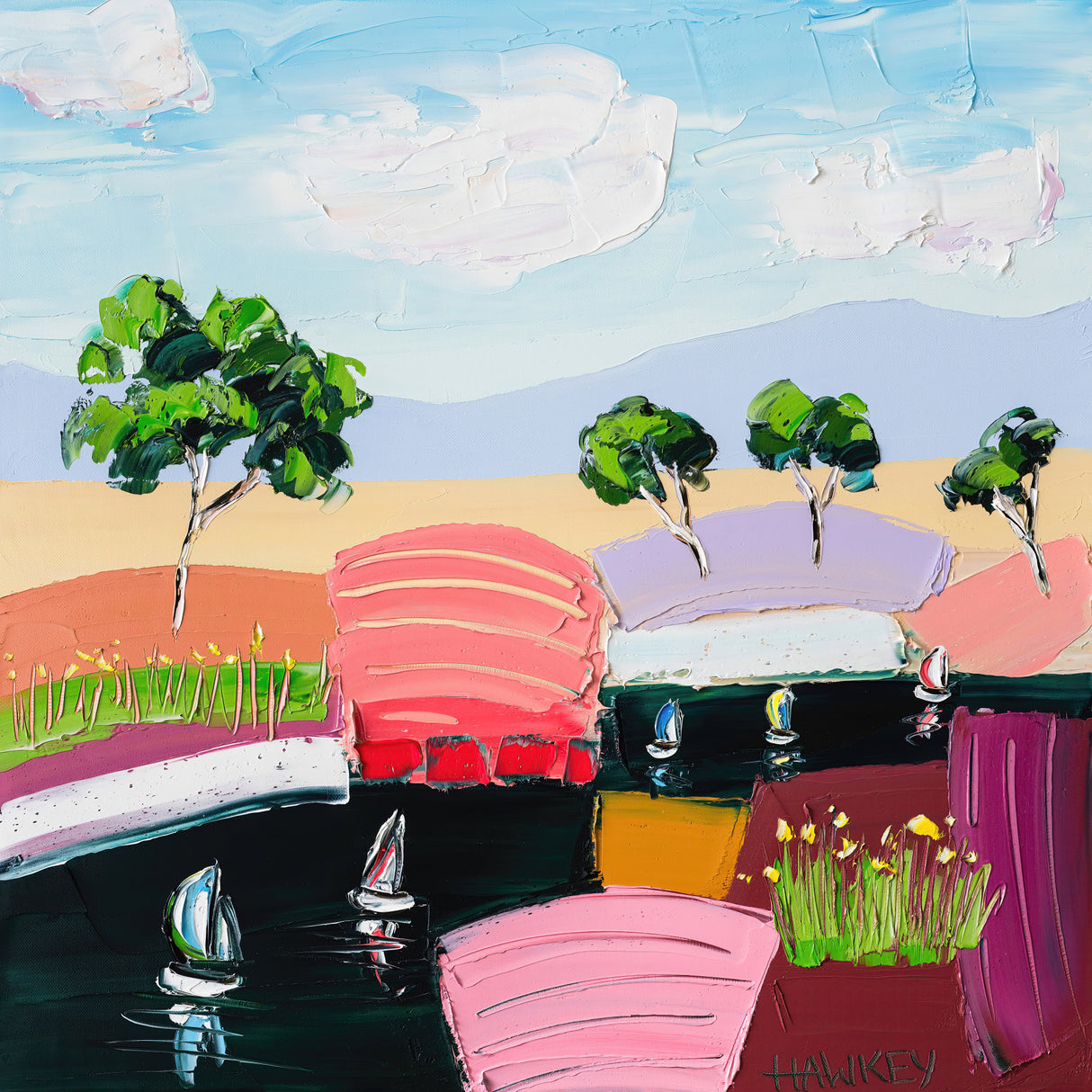 River Sailing Master Poster och Canvastavla