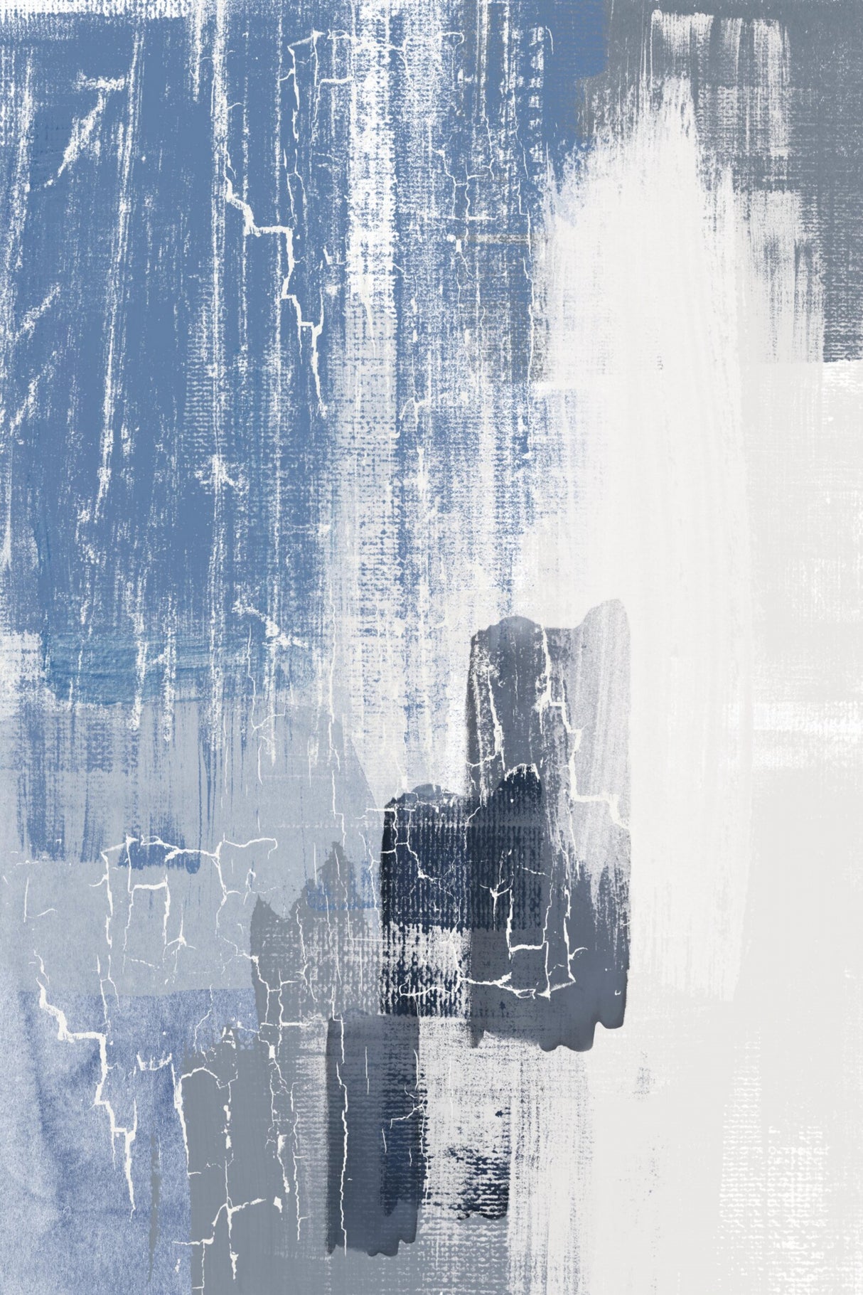 Blue Canvas 1 Poster och Canvastavla