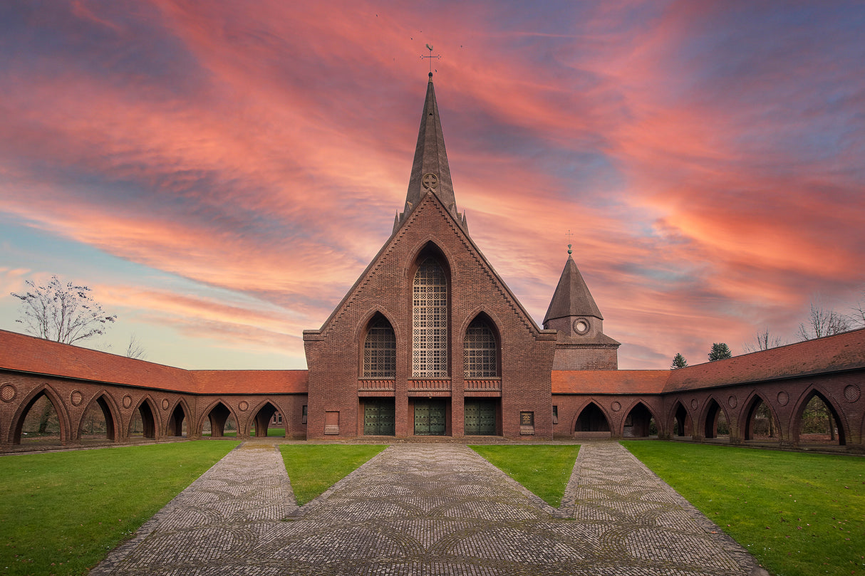 Sint-Theodarduskerk - Beringen-Mijn (BE) Poster och Canvastavla