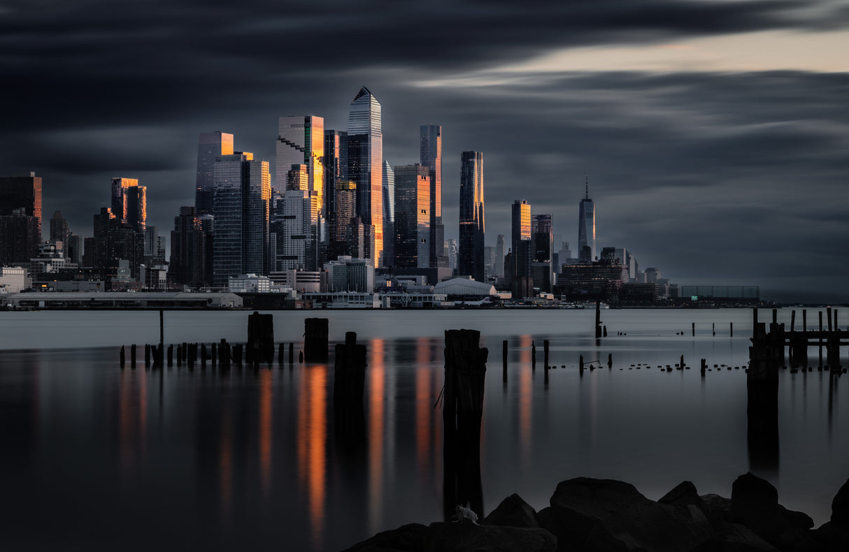 Hudson Yard at dusk Poster och Canvastavla
