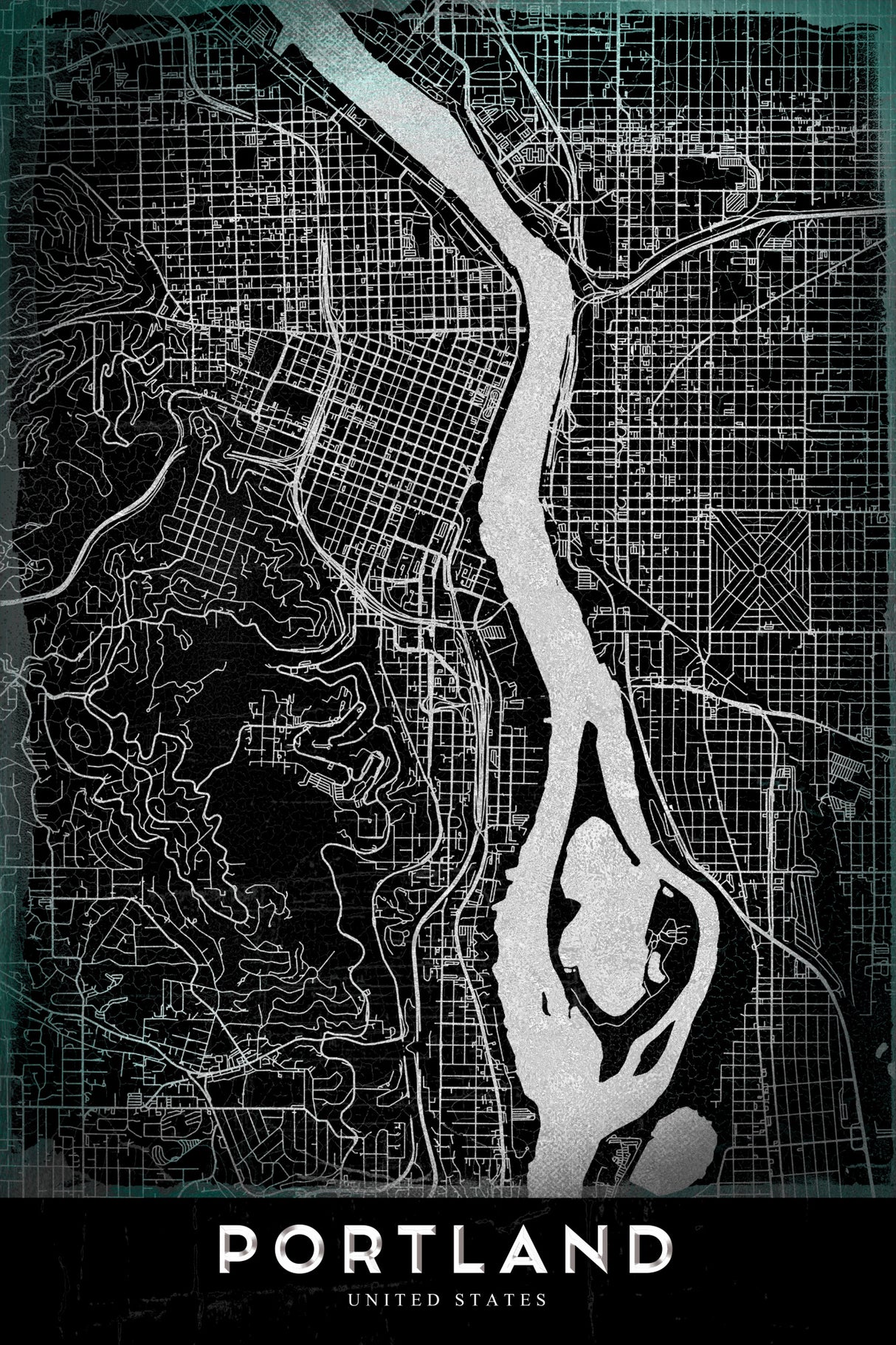PORTLAND Poster och Canvastavla