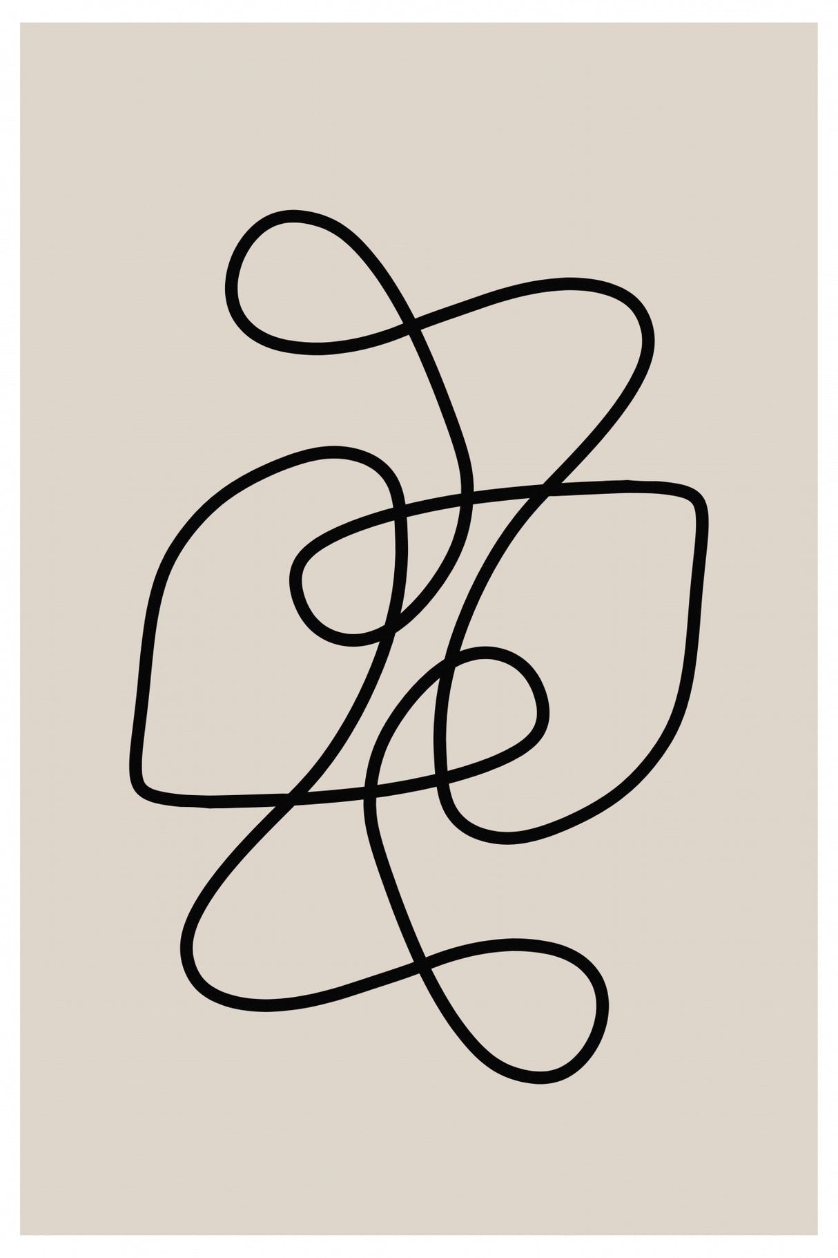 Line Art Poster och Canvastavla