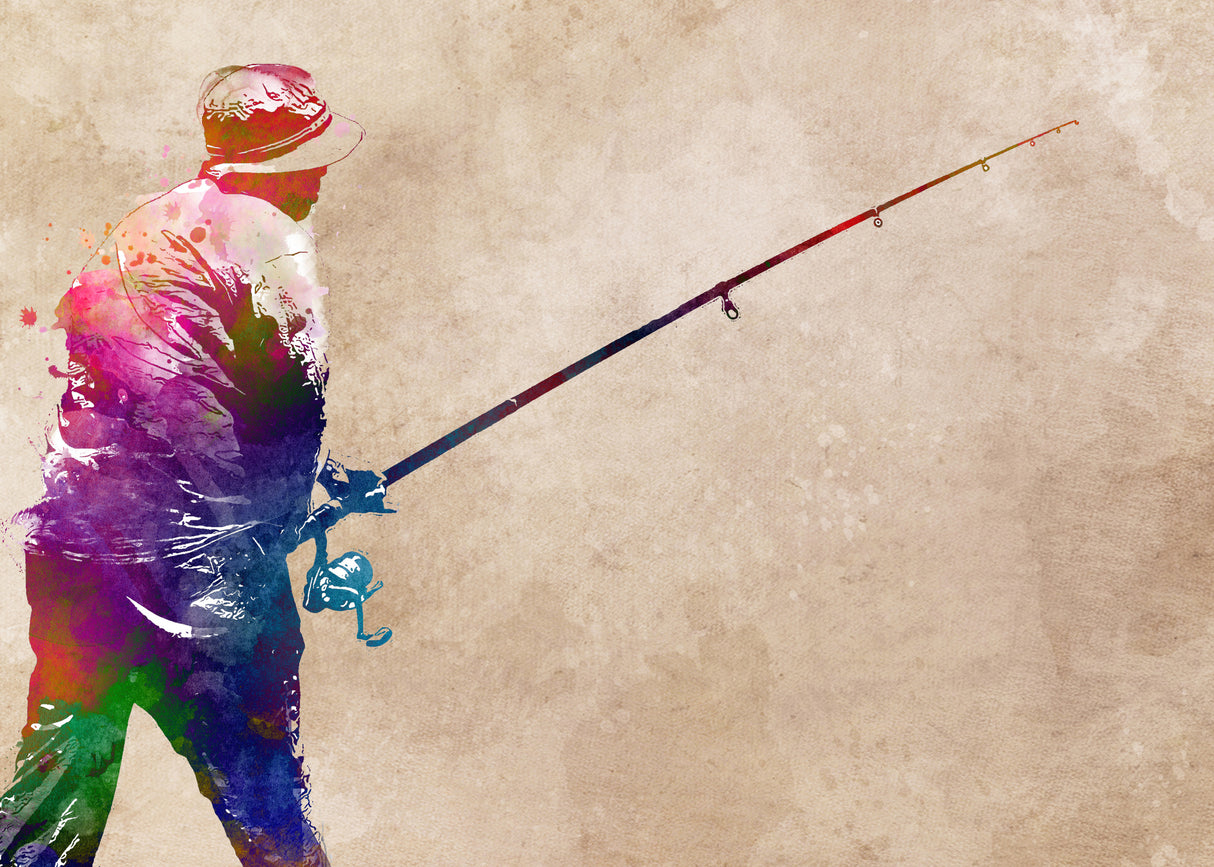 Fishing Sport Art 2 Poster och Canvastavla