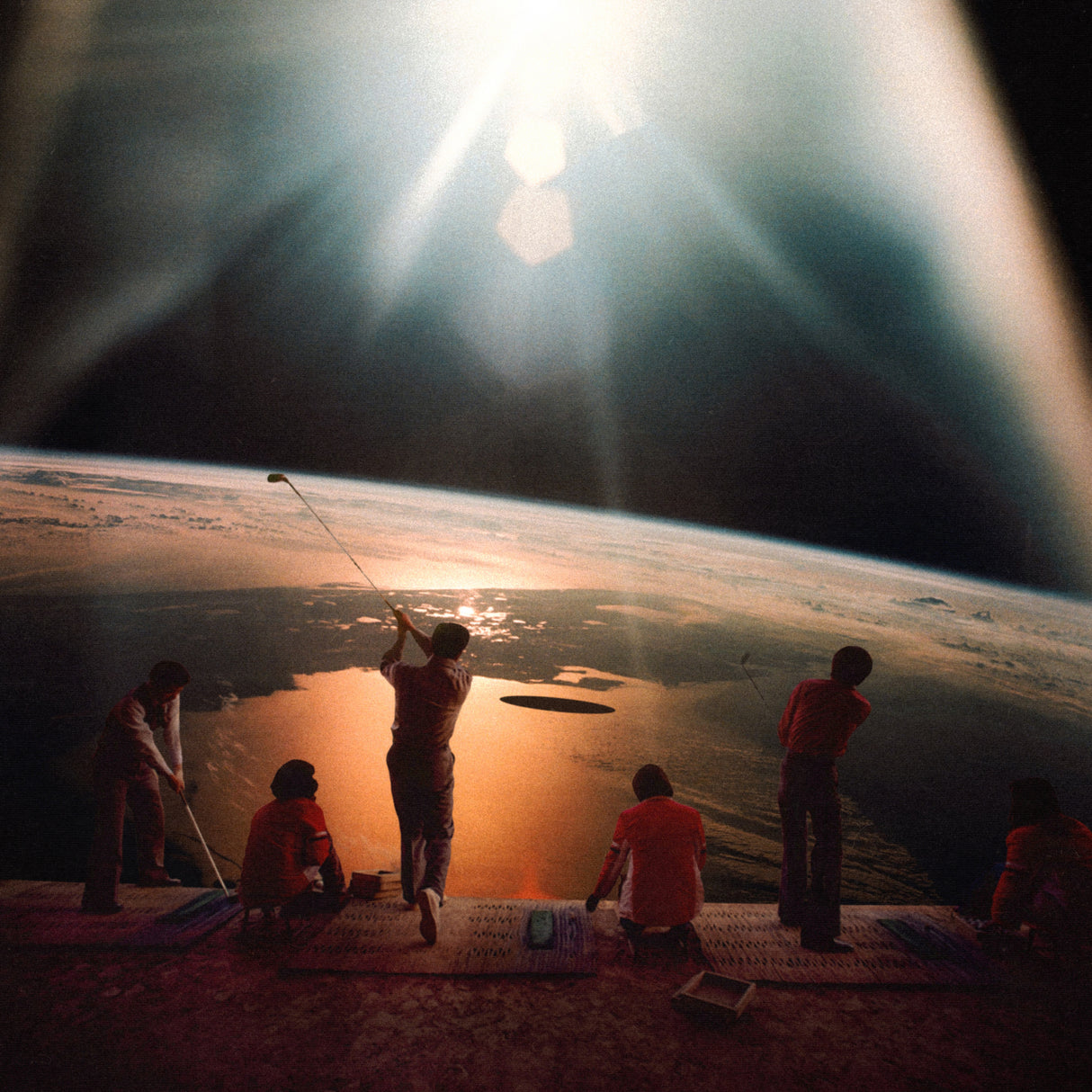 Golfing In Space Poster och Canvastavla