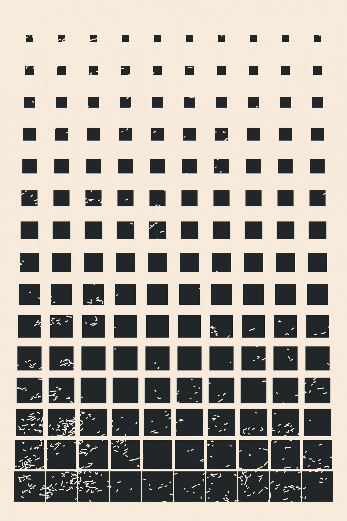 Minimal Halftone Shapes #1 Poster och Canvastavla