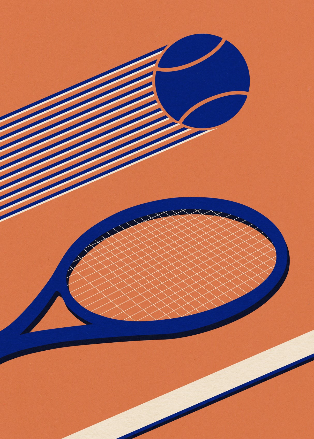 Tennis 80s Poster och Canvastavla
