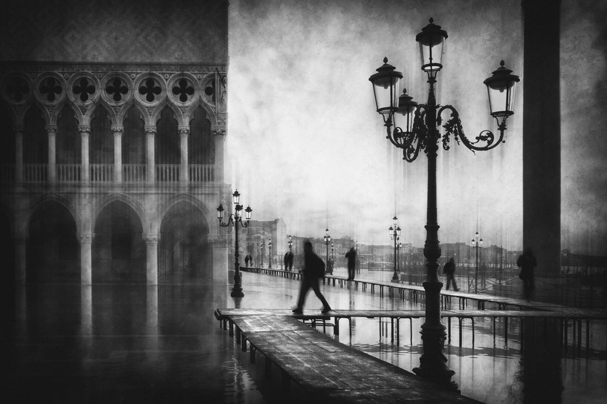 wet day in Venice Poster och Canvastavla