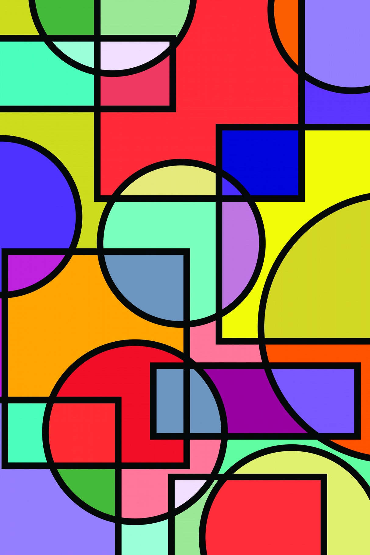 Abstract Circles Collection #1 Poster och Canvastavla