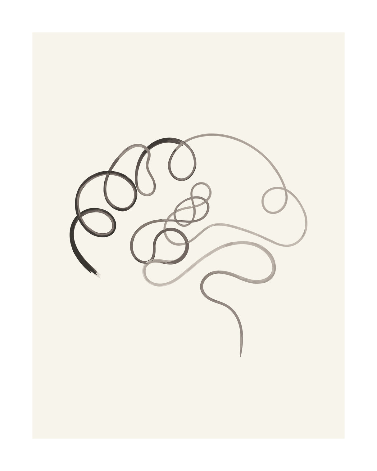 Brain Abstract Poster och Canvastavla