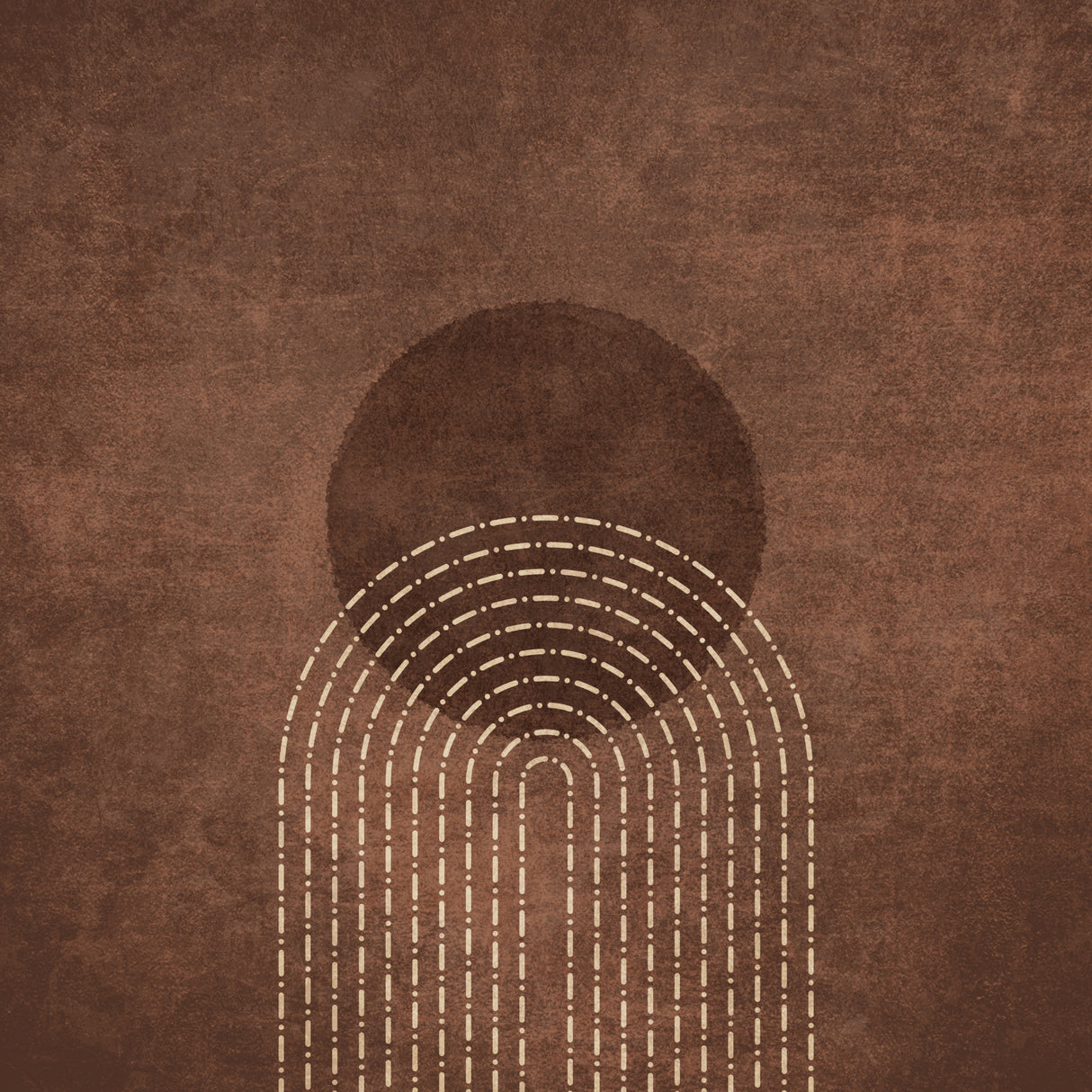 Rainbow Gate Dots Poster och Canvastavla