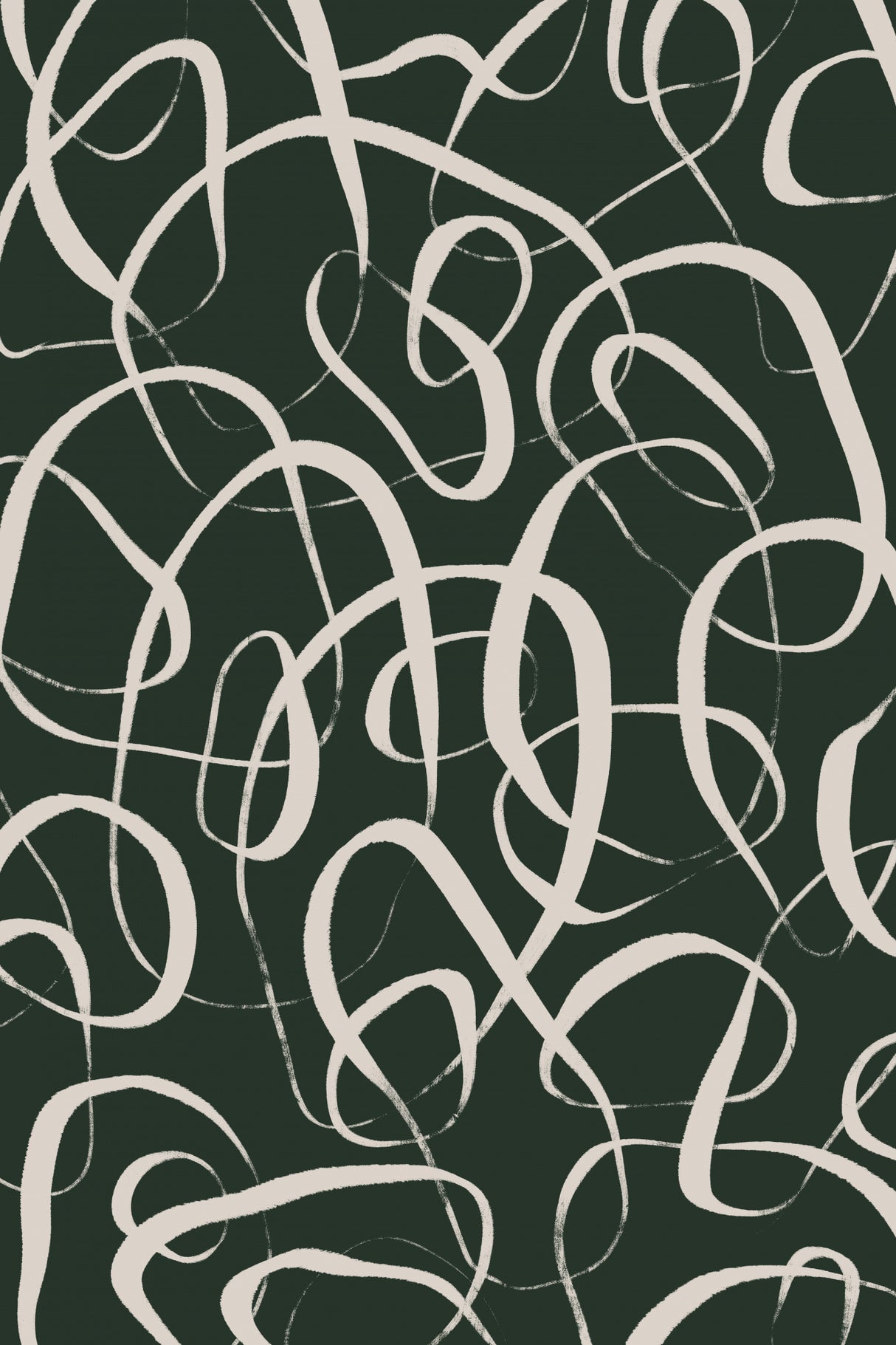 Beige Circles Poster och Canvastavla