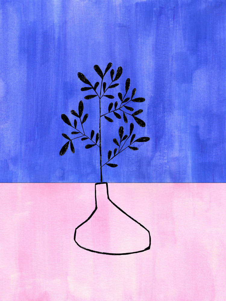 Periwinkle Vase Vas och keramikposter