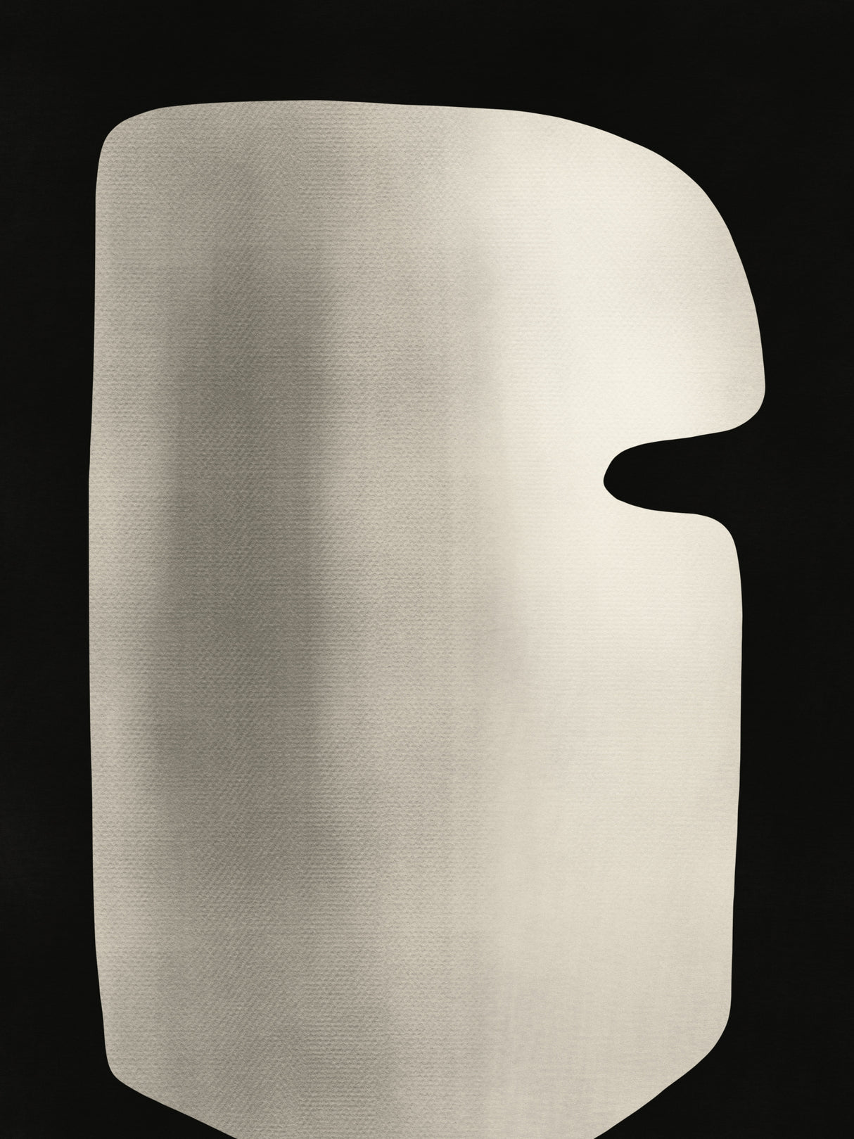 Abstract White Sculpture Mask Poster och Canvastavla