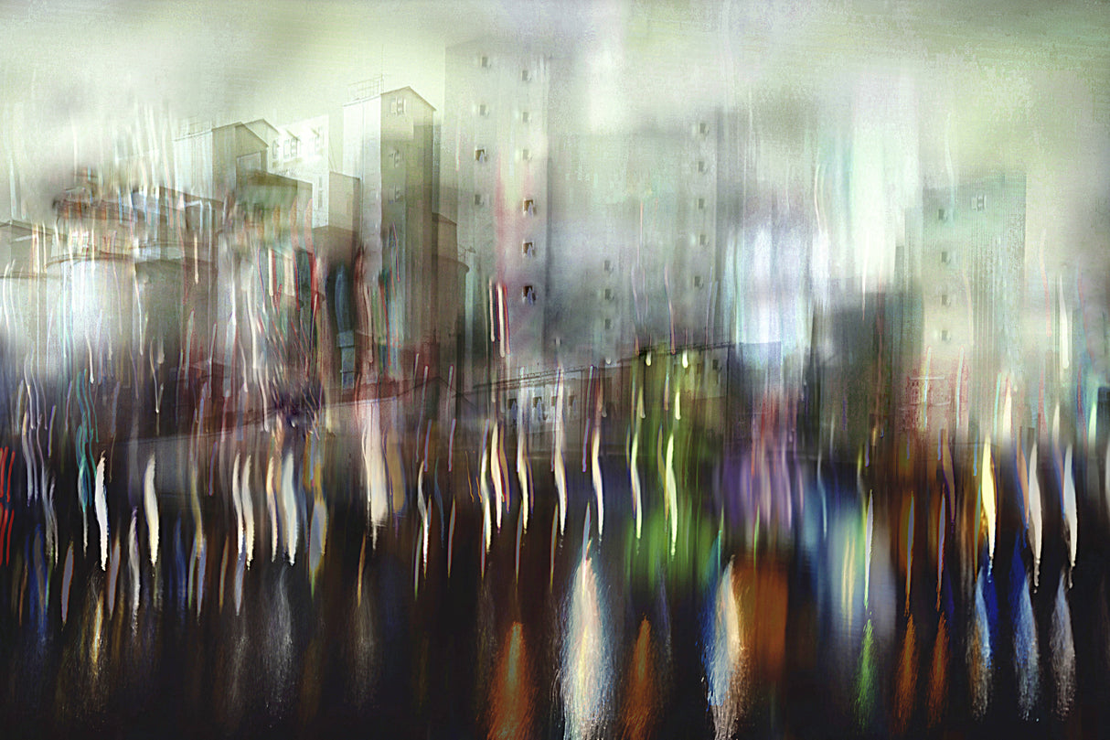 Neon city Poster och Canvastavla