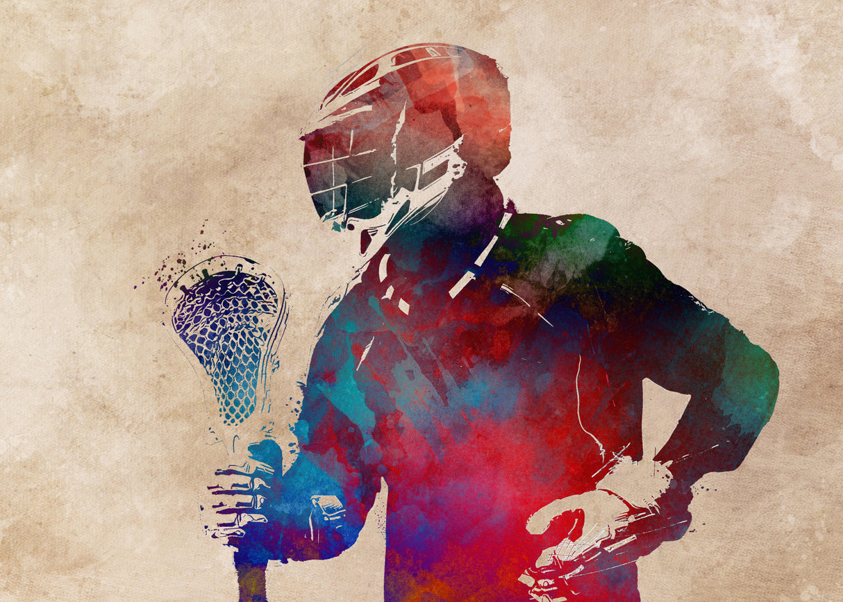 Lacrosse Sport Art 3 Poster och Canvastavla