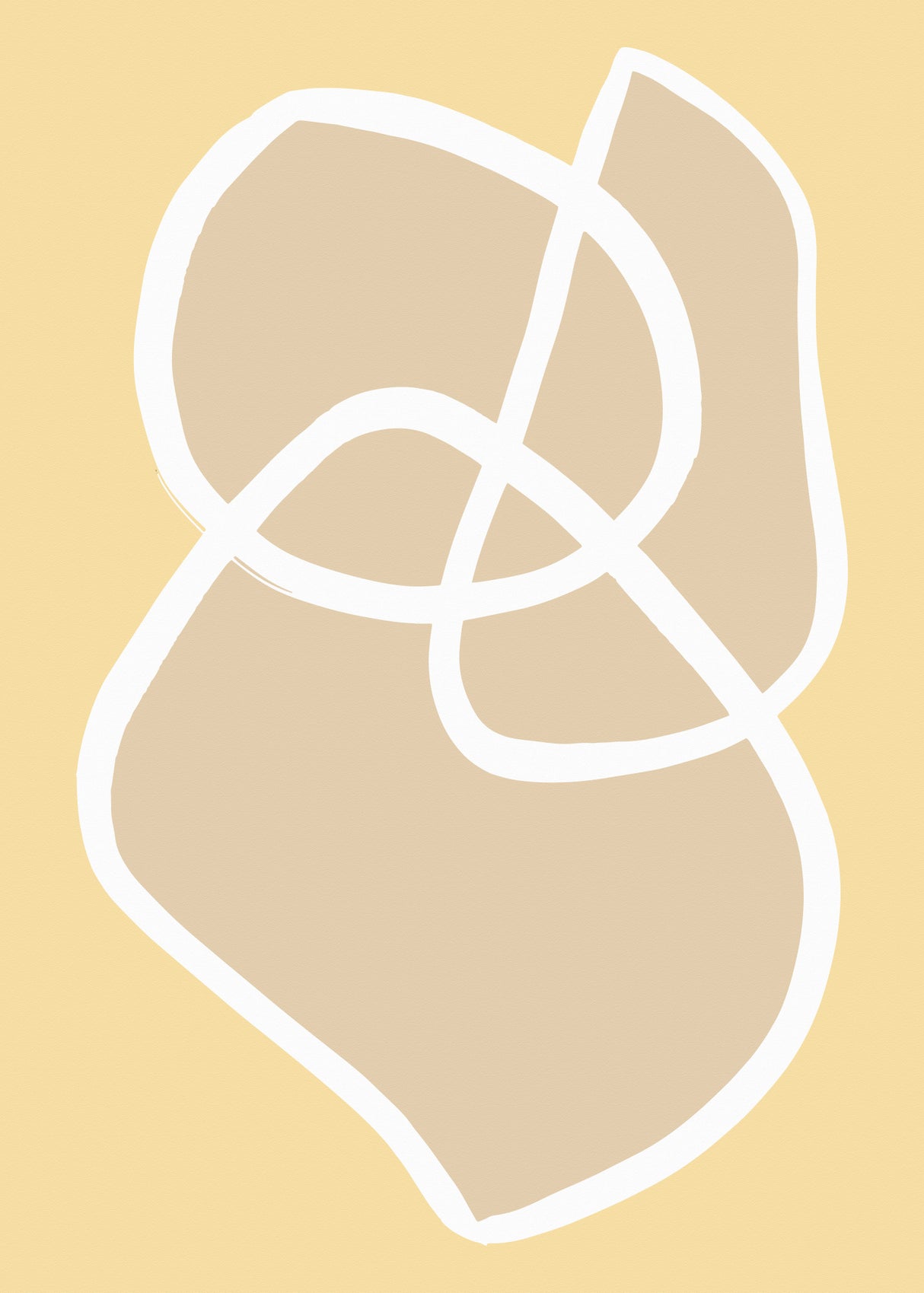 Shape 13 Yellow Poster och Canvastavla