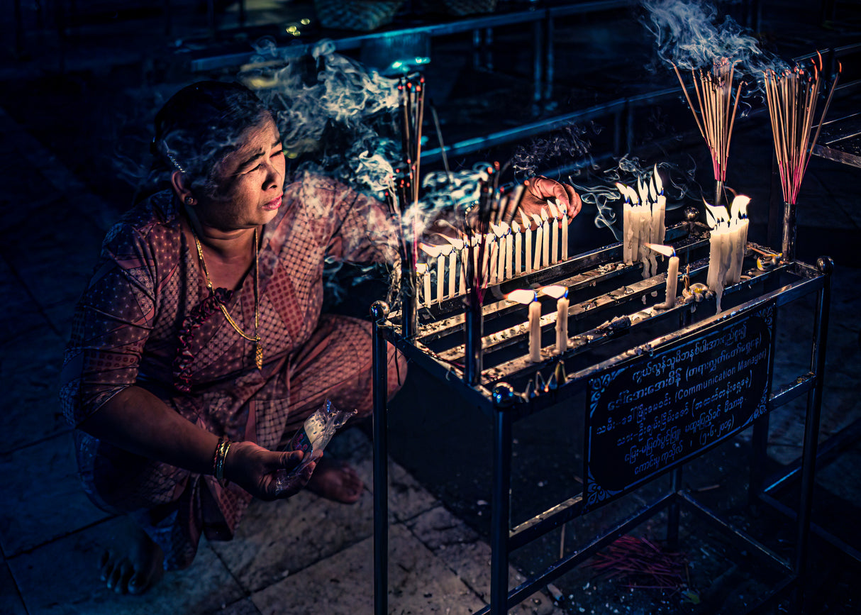 Candles of faith Poster och Canvastavla