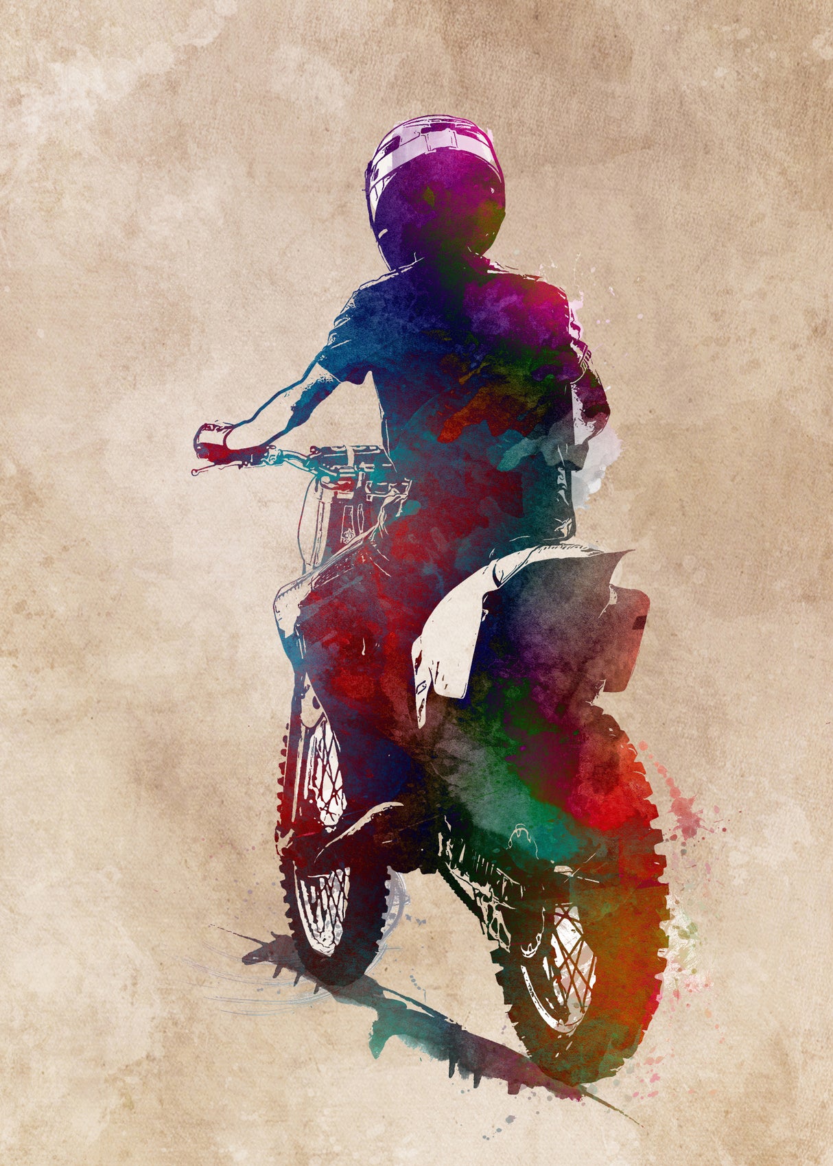 Motor Sport Art 5 Poster och Canvastavla