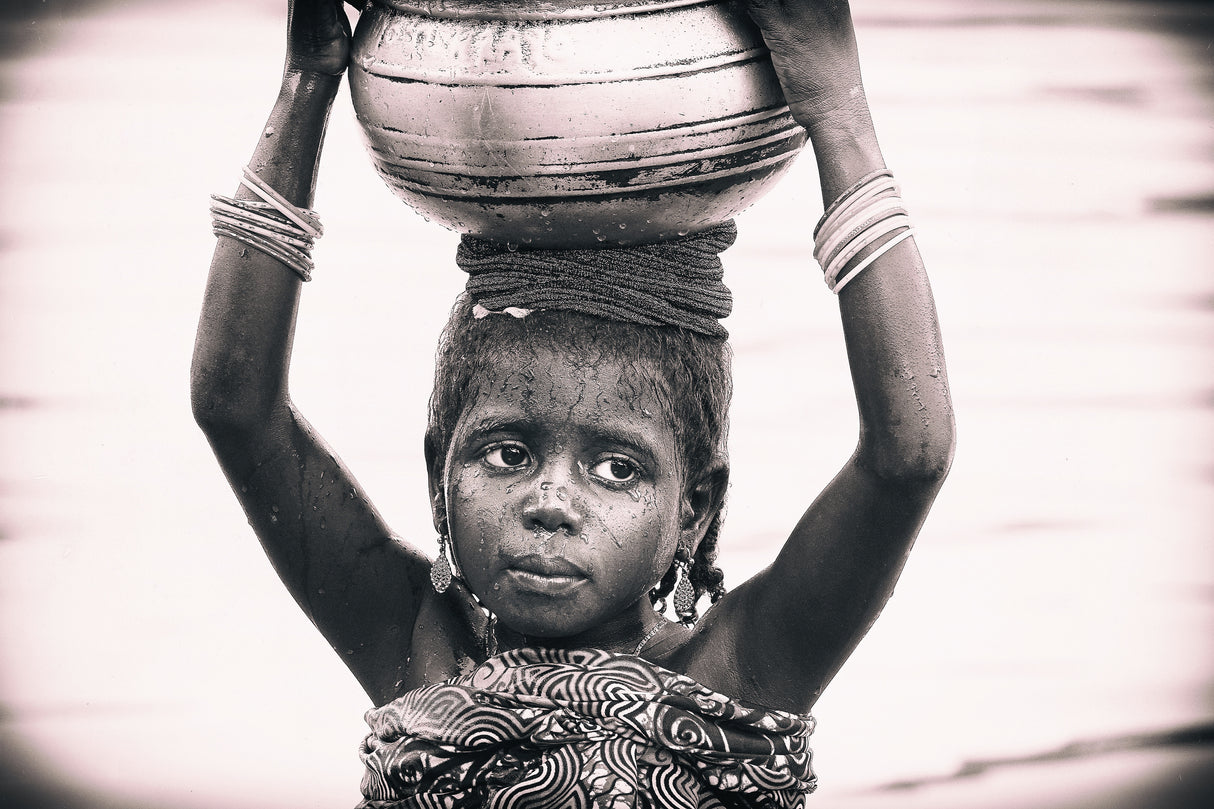 Being too much... Benin (black & white version) Poster och Canvastavla