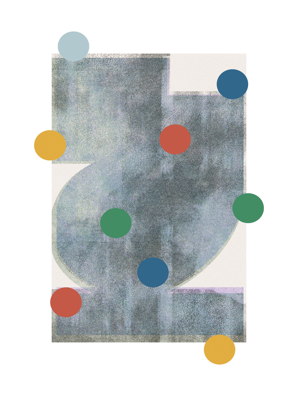 Retro Dots No2. Poster och Canvastavla