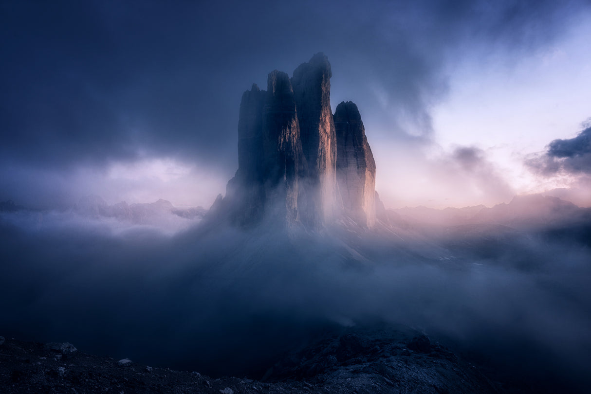 Tre Cime, Dolomites Poster och Canvastavla
