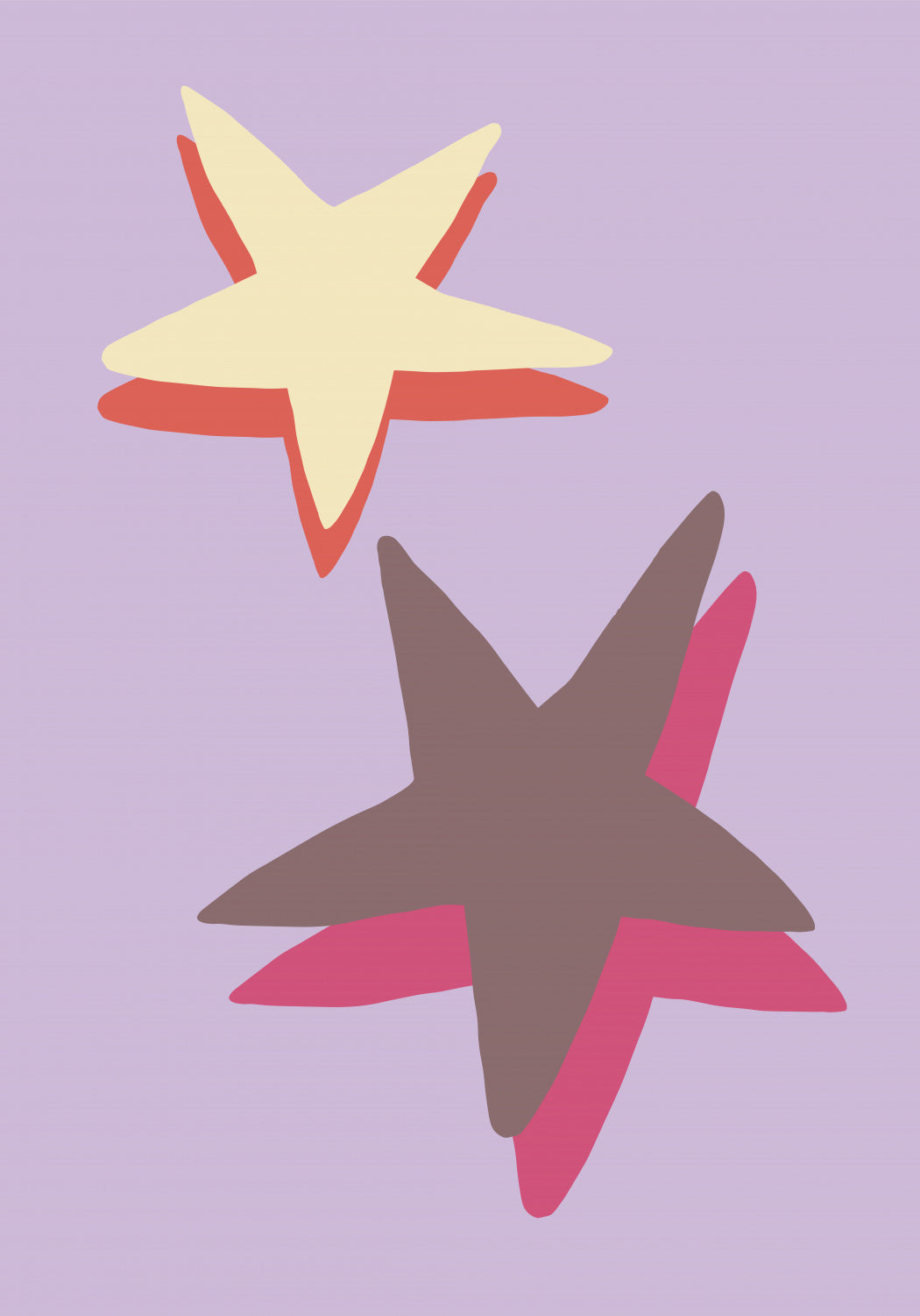 Lilac Star Poster och Canvastavla