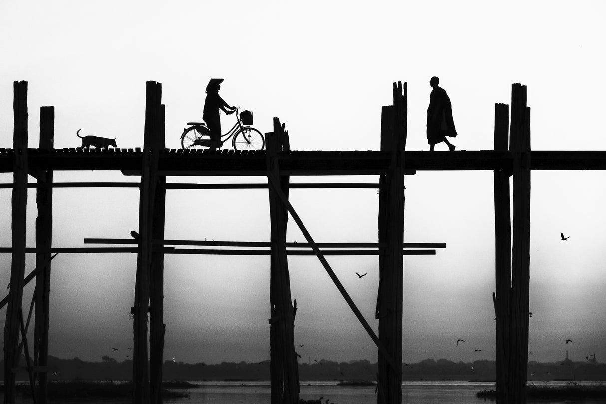 U Bein Bridge Poster och Canvastavla