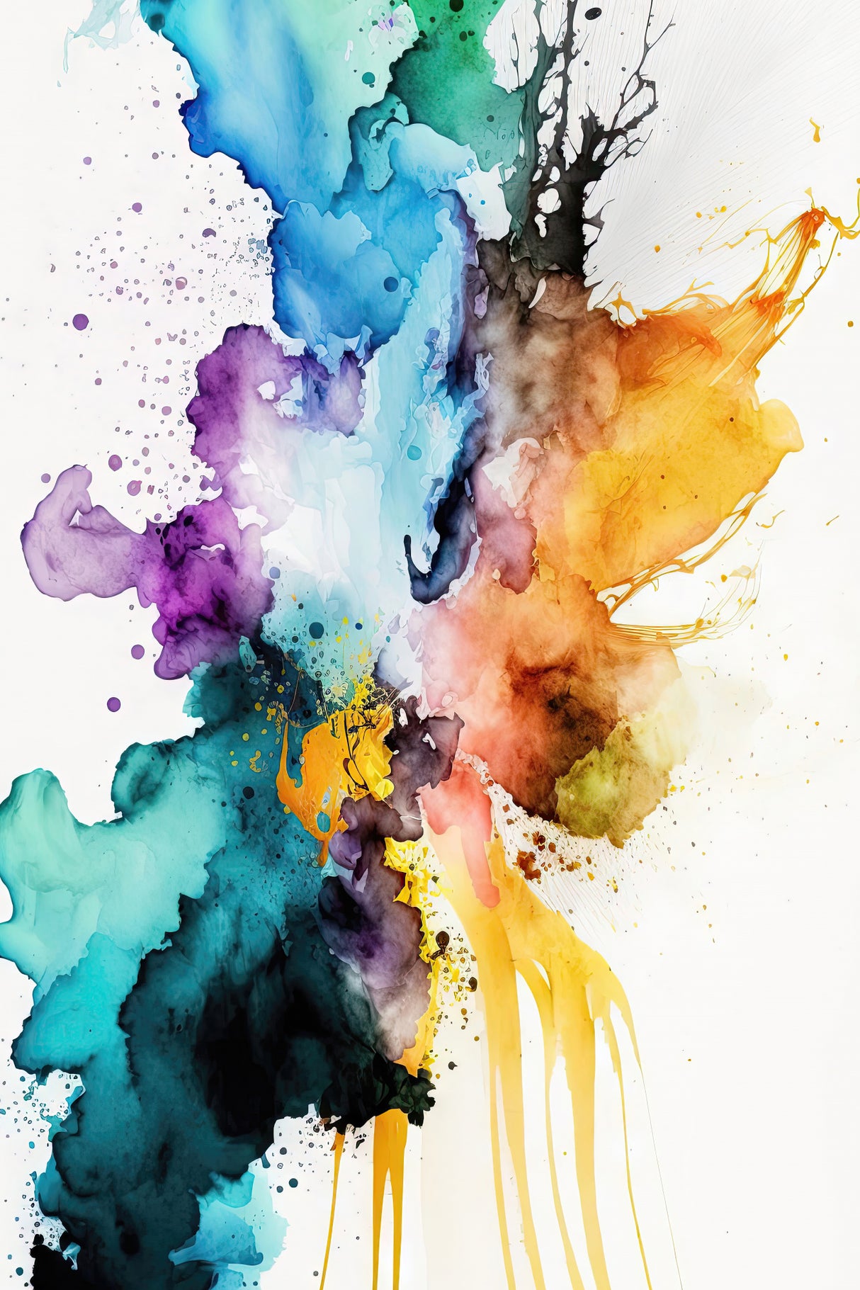 Fluid Mistery Poster och Canvastavla