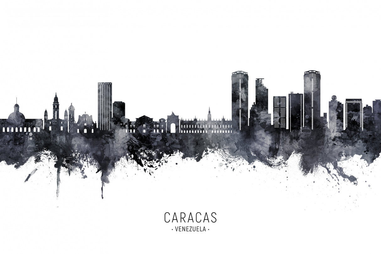 Caracas Venezuela Skyline Poster och Canvastavla